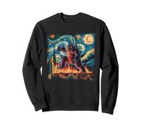 Camiseta Kaiju Monstruo Japonés Van Gogh Noche Estrellada Sudadera