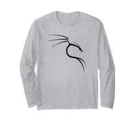 Camiseta Kali Linux Lover con Logotipo de dragón Negro, Sistema operativo de código Abierto Manga Larga