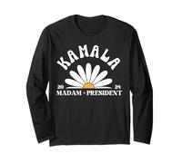 Camiseta Kamala Harris 2024 For President, señora presidenta Ka Manga Larga