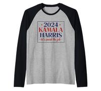 Camiseta Kamala Harris for President 2024, terminemos la J Camiseta Manga Raglan