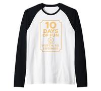Camiseta Kansas Fair 10 días de diversión Hutch KS Ferris Wheel Camiseta Manga Raglan