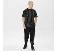 Camiseta KARL KANI 6030153 kk small signature pinstripe tee black/white