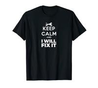 Camiseta Keep Calm I Will Fix It Handyman Mechanic Jersey Tee Camiseta