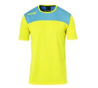 Kempa Emotion 2.0 Shirt Camiseta de Juego, Hombre, Lima Amarillo/Dove Azul, XXL