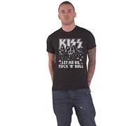 Camiseta KISS 'Let Me Go' (Negro), Negro, L