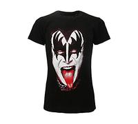 Camiseta Kiss original The Demon oficial negra camiseta Hard Rock Heavy Metal (M)