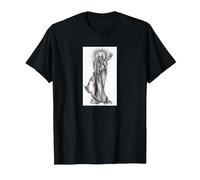 Camiseta La Santa Muerte Camiseta, Hombre, Negro, XL