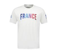 Le COQ Sportif EFRO 24 tee SS N°1 - Camiseta de algodón - Corte Recto - Cuello Redondo - Seleccion de Francia Olympique Paris 2024 - Francia Flocado - Talla L - Crudo (Marshmallow)
