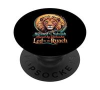 Camiseta Led Ruach con forma de león bendecido por Yahuah, amado por Yahusha PopSockets PopGrip Adhesivo