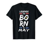 Camiseta Legends are born in May Camiseta