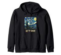 Camiseta Let It Gogh Swirling Sky Night Art Lover, Divertido Juego de Palabras, 5 Sudadera con Capucha