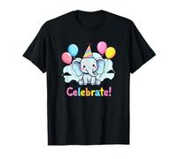 Camiseta Let's Celebrate Elephant - Bonita Fiesta de cumpleaños para niños Camiseta