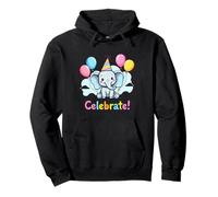 Camiseta Let's Celebrate Elephant - Bonita Fiesta de cumpleaños para niños Sudadera con Capucha