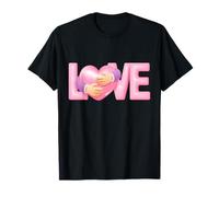 Camiseta Lettering Love con Divertido diseño Unisex para Hombre y Mujer Camiseta