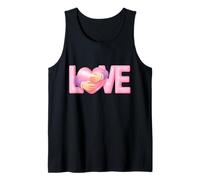 Camiseta Lettering Love con Divertido diseño Unisex para Hombre y Mujer Camiseta sin Mangas