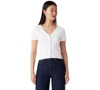 Levi's Mujer Camiseta Muse tee con Cuello de Pico, de canalé, Blanco (White +), S