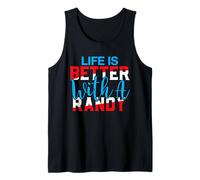Camiseta Life Is Better with A Randy Nombre Randy Camiseta sin Mangas