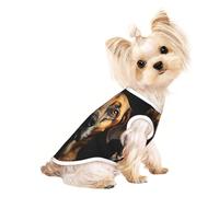 Camiseta ligera de verano con estampado de huellas de perro y animales, suave, transpirable, elástica, para gatos y perros