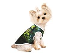 Camiseta ligera de verano para perros con estampado de rana de la paz, suave, transpirable, elástica, para gatos y perros