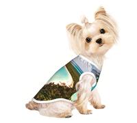 Camiseta ligera para perros con estampado de isla de Cuba, suave, transpirable, elástica, para gatos y perros