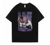 Camiseta Lil Uzi Vert Camiseta Manga Corta Negro Streetwear Vintage Camiseta Verano Hombre Mujer Hip Hop De Gran Tamaño Suelto Camiseta Tops De Manga Corta-Black||XXS
