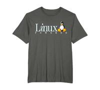 Camiseta Linux Os Powered by Linux Penguin Camiseta