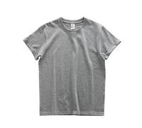 Camiseta Lisa para Hombre 280gsm Oversized Heavyweight T Shirt For Men Summer Short Sleeve tee Cotton Plain Top Casual Men's Clothing 9.9oz(Gray,M (60-67.5kg))