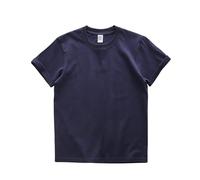Camiseta Lisa para Hombre 280gsm Oversized Heavyweight T Shirt For Men Summer Short Sleeve tee Cotton Plain Top Casual Men's Clothing 9.9oz(Deep Blue,S (52.5-60kg))