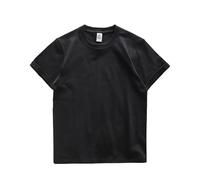 Camiseta Lisa para Hombre 280gsm Oversized Heavyweight T Shirt For Men Summer Short Sleeve tee Cotton Plain Top Casual Men's Clothing 9.9oz(Black,XXL (90-105kg))