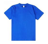 Camiseta Lisa para Hombre Cotton 250G Men's T-Shirt Summer Heavy Solid Color Round Neck Short Sleeve Basic Top(Color-1,2XL)