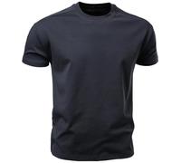 Camiseta Lisa para Hombre Men's Cotton O-Neck T-Shirt Soft Touch Comfortable Solid Color 8 Options Breathable Lightweight Casual Daily tee(Darkgrey,S)
