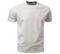 Camiseta Lisa para Hombre Men's Cotton O-Neck T-Shirt Soft Touch Comfortable Solid Color 8 Options Breathable Lightweight Casual Daily tee(Apricot,2XL)