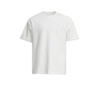 Camiseta Lisa para Hombre Men's Heavyweight 280g Summer New Cotton Solid Color Short Sleeve T-Shirt Crew Neck Triangle Label All-Match Minimalist tee(White,2XL)