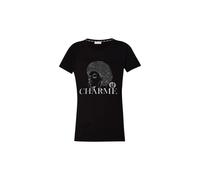 Camiseta Liu Jo de Mujer, Algodón Puro, Color Negro, Código TF4313 JS923