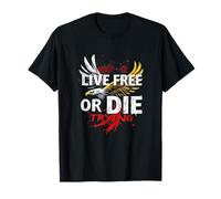 Camiseta Live Free or Die Trying Eagle - Libertad y Fuerza Camiseta