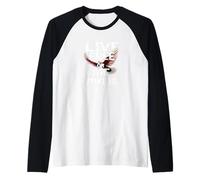 Camiseta Live Free or Die Trying Eagle - Libertad y Fuerza Camiseta Manga Raglan