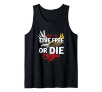 Camiseta Live Free or Die Trying Eagle - Libertad y Fuerza Camiseta sin Mangas