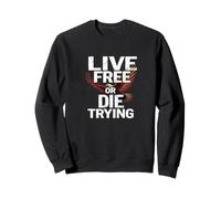 Camiseta Live Free or Die Trying Eagle - Libertad y Fuerza Sudadera