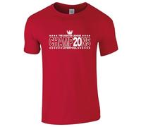 Camiseta Liverpool Champions - Adulto 20 Times 2024-2025 - CHAMP20NS, rosso, L