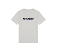 WRANGLER Camiseta 'LOGO TEE' azul oscuro / blanco natural, Talla XL