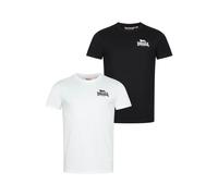 Lonsdale Camiseta Blairmore para Hombre, Blanco/Negro, XXL