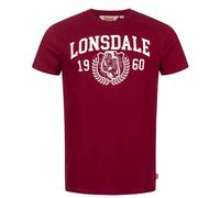 Lonsdale STAXIGOE T-Shirt, Oxblood/White, XXL Men's