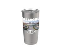 Camiseta Los Ángeles 2028 Vaso térmico de acero inoxidable de doble pared
