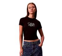 Camiseta M/c Casual_Mujer_CALVIN KLEIN Ss Fitted Script Calvin Klein Te - S