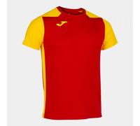 Camiseta M/C Hombre Joma Record II 102223 Transpirable - Talla: L, Color: Rojo Amarillo