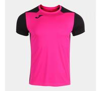 Joma Camiseta Manga Corta Record II Rosa flúor Negro, XS