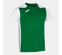 Camiseta M/C Hombre Joma Record II 102223 Transpirable - Talla: XS, Color: Verde Blanco