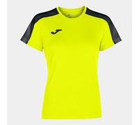 Camiseta M/C Mujer Joma Academy 901141 Transpirable - Talla: M, Color: AMARILLO FLÚOR NEGRO
