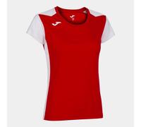 Camiseta M/C Mujer Joma Record II 901398 Transpirable - Talla: XS, Color: Rojo Blanco