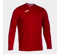 Joma - Camiseta Deportiva Manga Larga Hombre - Ligera y Transpirable Ideal para Todo Tipo de Deporte - Combi XXL-3XL - Rojo